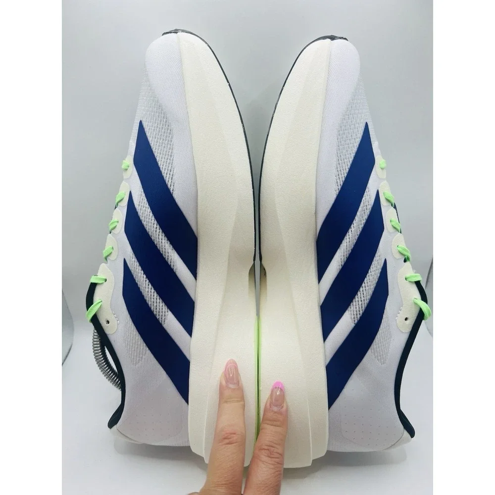 Adidas Adizero EVO SL White Purple Lime Sneakers JS4495 Mens Running Shoes US 13